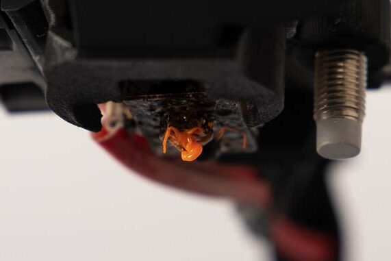 Verschmutzte 3D Drucker Düse