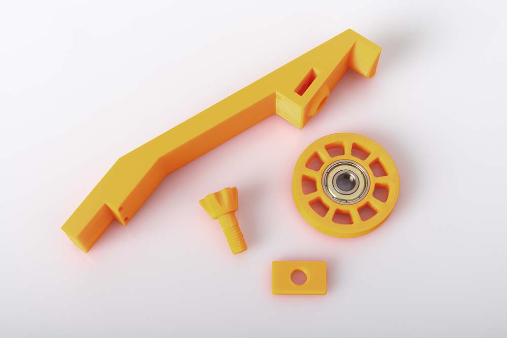 3D printed parts required for Variant A of the filament guide system