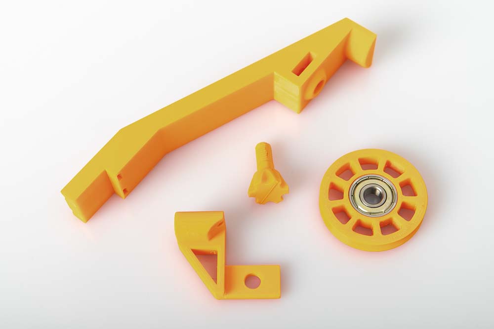 3D Drucke für Variante B - Anlieferung des Filaments über PTFE Schlauch