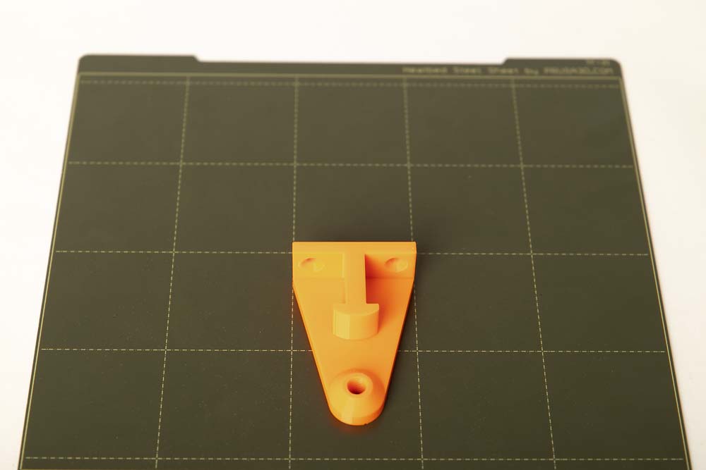 3D Druck Teil Umlenkrollenhalter für die Filament Umlenkrolle in der Selbstbau 3D Drucker Box